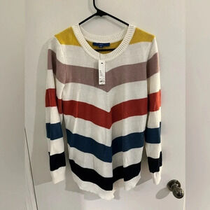 Apt 9 Colorful bold striped sweater * brand new with tags* Size Medium